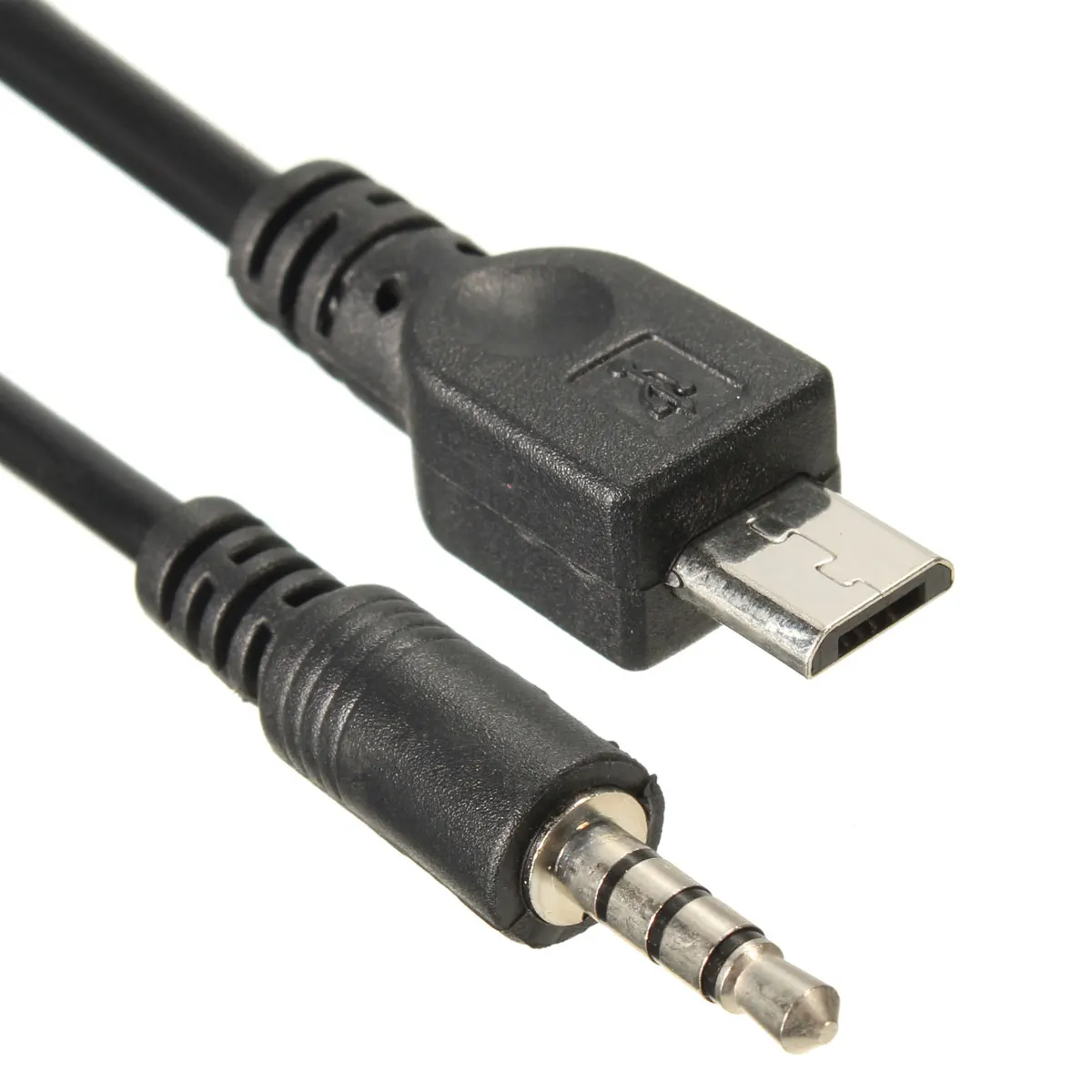 LEORY 40cm Micro USB 2.0 to 3.5mm AUX Car Lead Jack Audio Cable Cord For Mobile Phone Data Cable For Xiaomi For Phone Wholesale