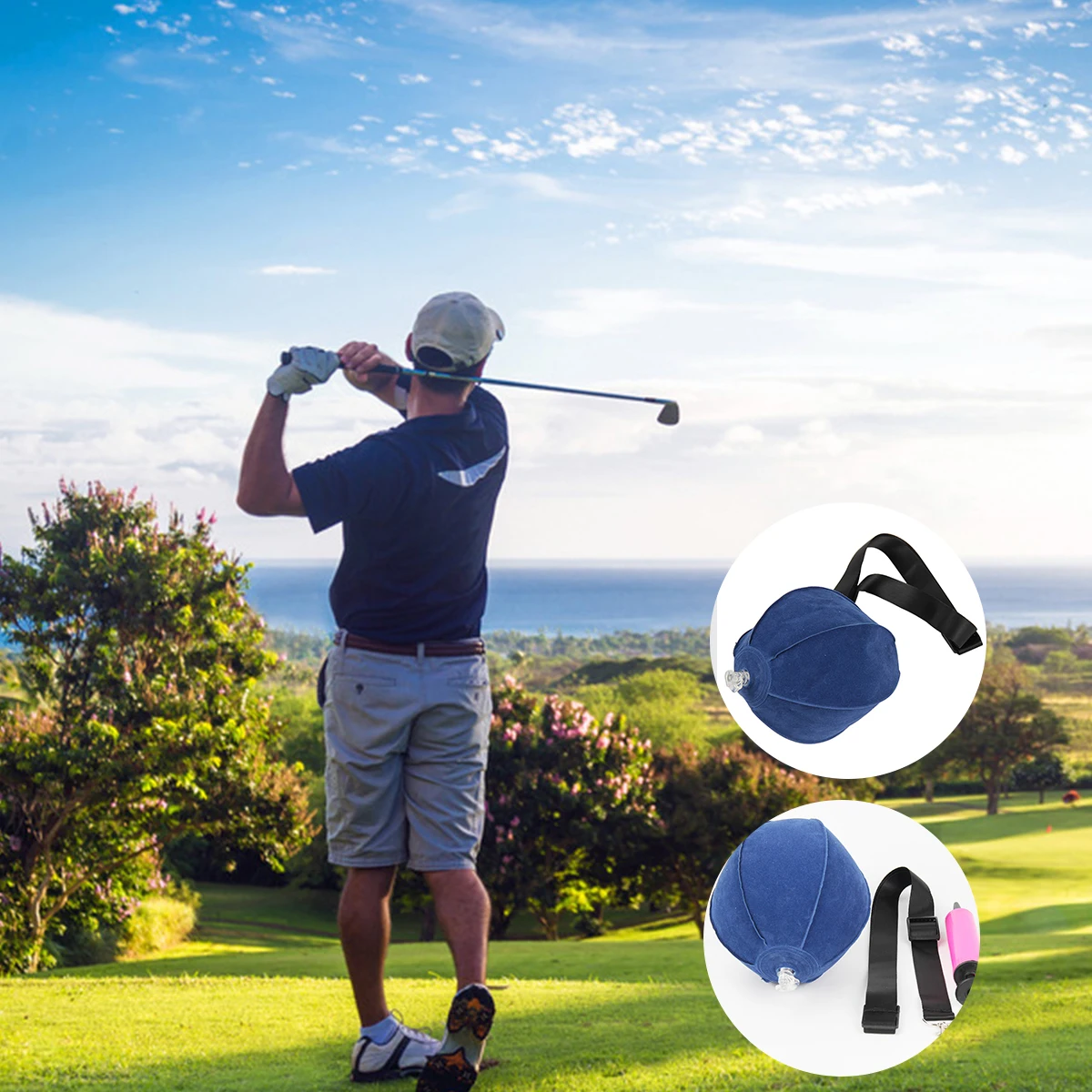 Golf Swing Trainer Ball With Golf Smart inflatable Assist Posture Correction Training For Golfers Dropshipping