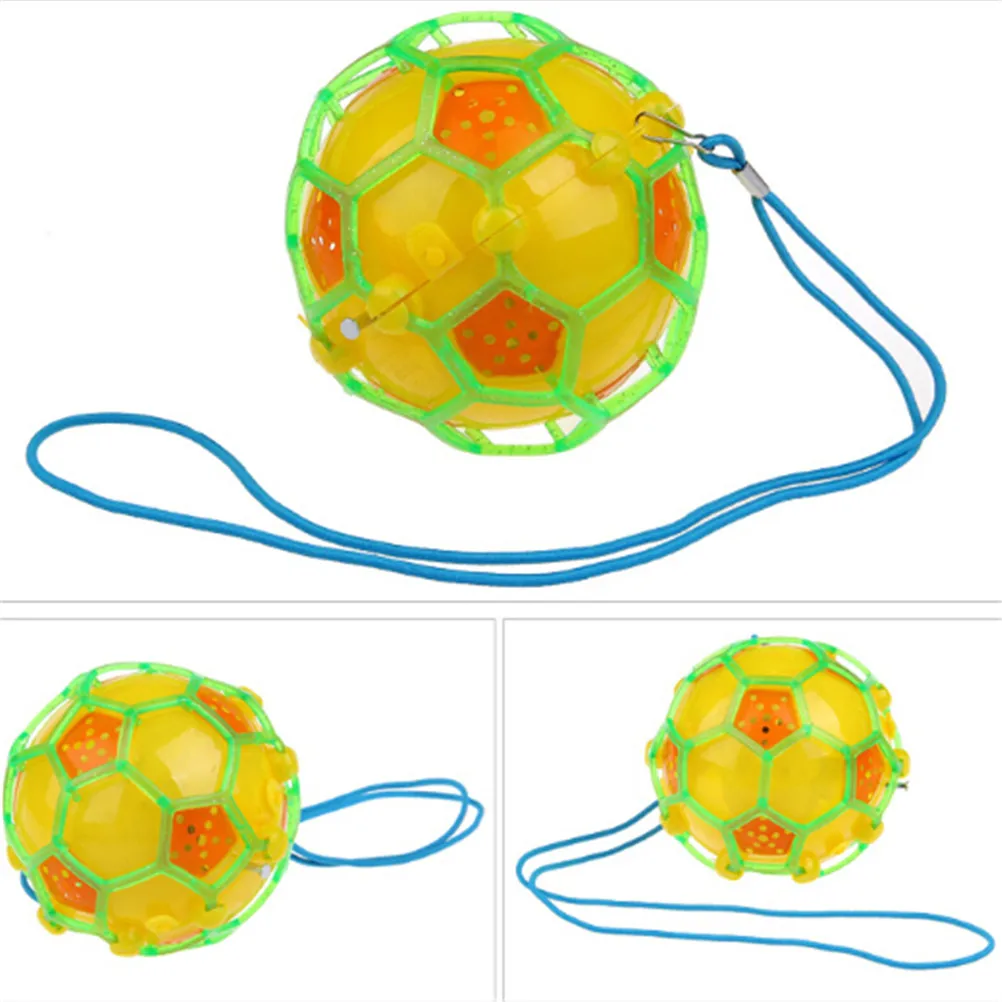 Светодиодный прыжки Joggle звук мяч Танцы Музыка футбольные игрушки Электрический мигающий свет прыгающий футбол для детей мяч