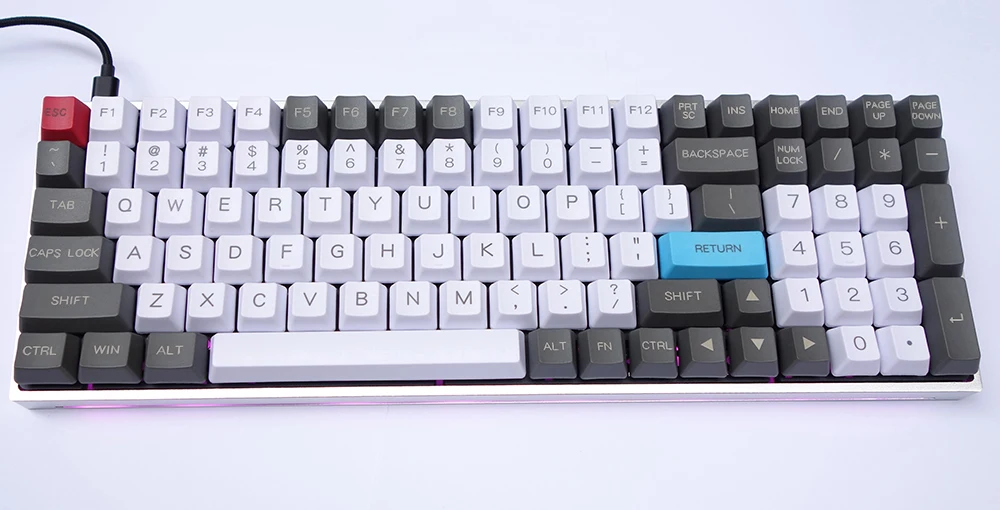 Keycap,White,Silver