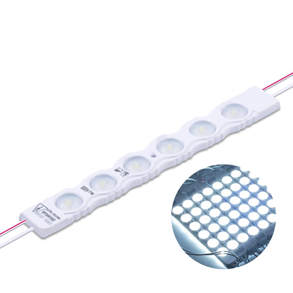 Светодиодный модуль SMD 2835 6 светодиодных линз 220 В IP65 Водонепроницаемый для DIY light