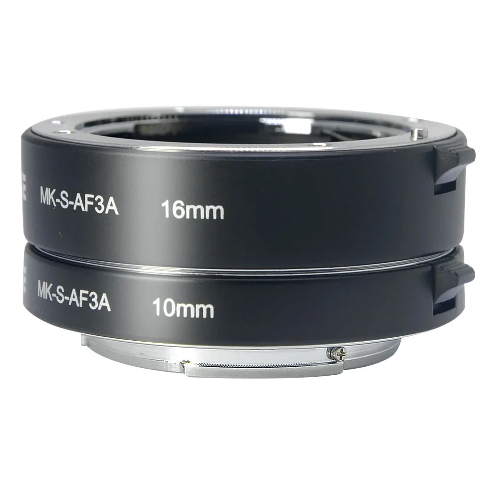 Anel para Sony e Montagem Meike Foco Automático Macro Extensão Tubo Adaptador Nex3 Nex-5 Nex-7 Nex-6 a7 A7ii A7iii A6000 A6300 A6400