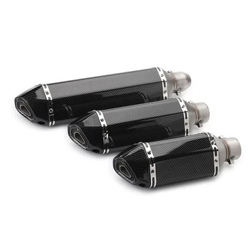 

51mm Inlet Motorcycle Exhaust Muffler With DB Killer GP Racing Sport Bike Copy Carbon For suzuki ltz 400 crf 230 cb650f cb190r