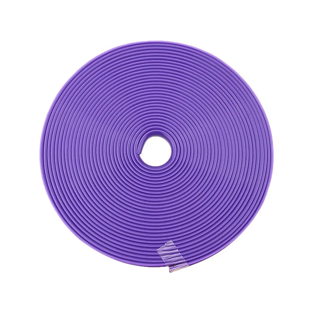 8 м/рулон Стайлинг IPA Rimblades автомобиля Цвет колеса обода протекторы Декор полосы шин защитная линия резиновая Литье отделка - Цвет: Purple