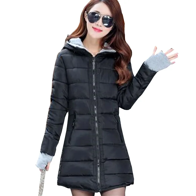 

Wadded Clothing Female Nice New Women Winter Jacket Down Cotton Jacket Slim Parkas Lady's Coats Plus Size L-XXL ZY4178