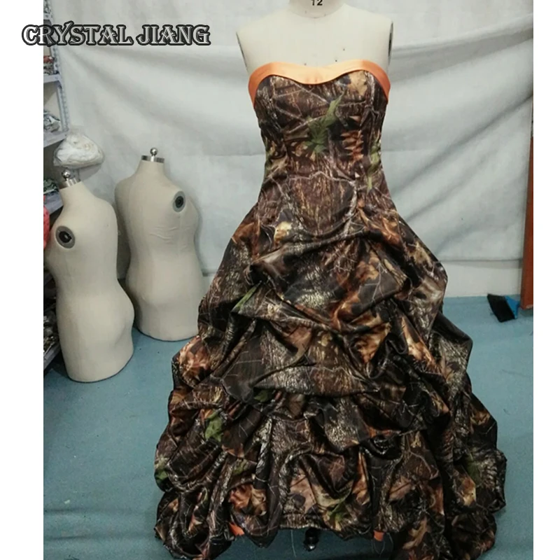 Mossy Oak Camo Mother Of The Bride Dresses With Sweep Train Pick