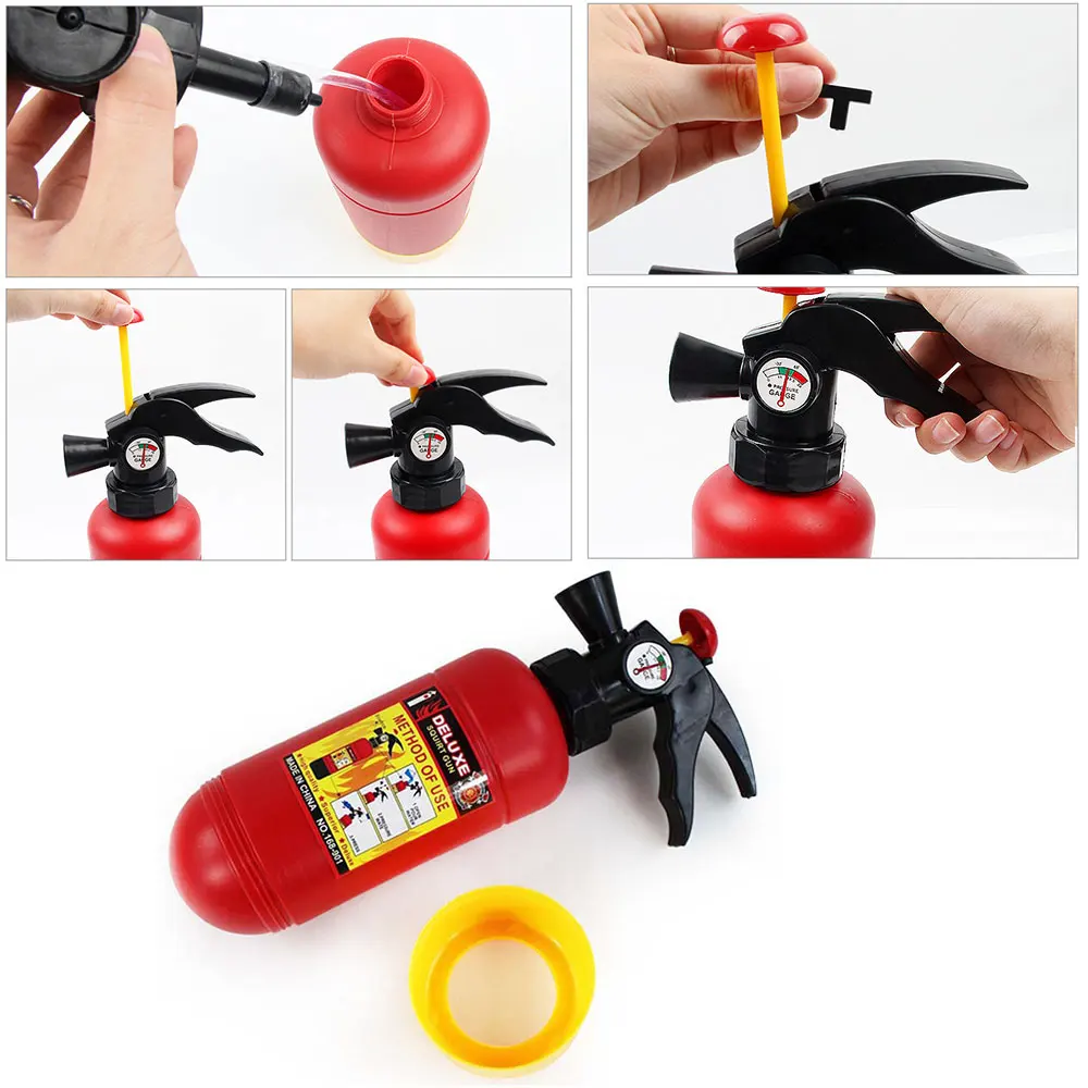 Ideal Summer Children Beach Play Toys Fire Extinguisher Air-filled Water Gun Kids Beach High-Pressure Wat