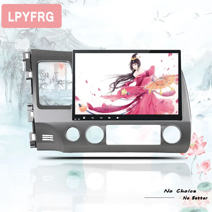 Top HD 10.1" Android 9.0 octa core 4GB RAM car dvd player for HONDA CIVIC 2006-2011 LHD ips 2 DIN head units tape recorder radio 2