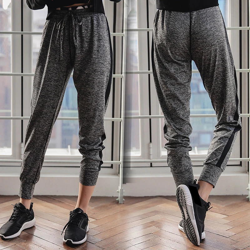 

RealLion Women High Waist Loose Sport Pants Wide Leg Flare Pants Broad Leg Fitness Yoga Pants Women Trousers S-2X Plus Size