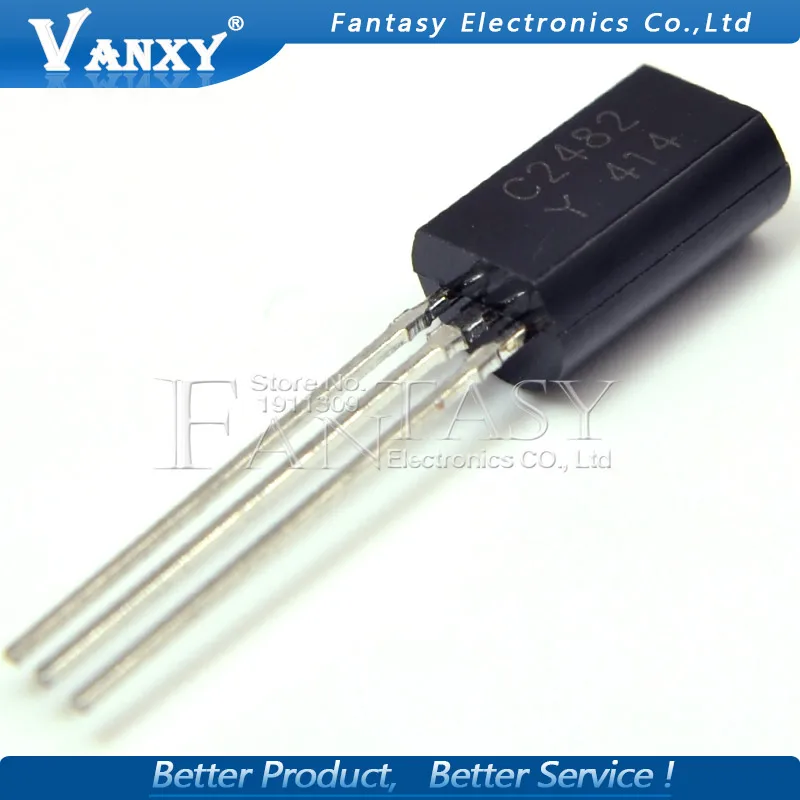 50 шт. 2SC2482 TO 92L C2482 300V 0.1A транзистор NPN новый и оригинальный|npn transistor|npn 1a |
