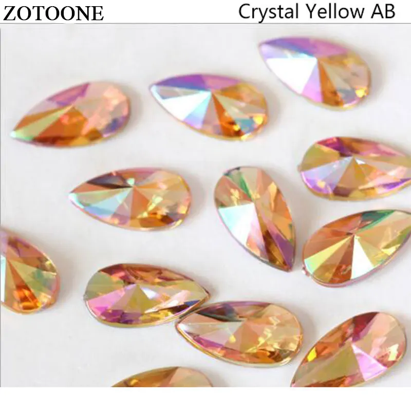 ZOTOONE 50 100 шт 8х13 мм горячая распродажа высокое качество 6 цветов плоские Акриловые