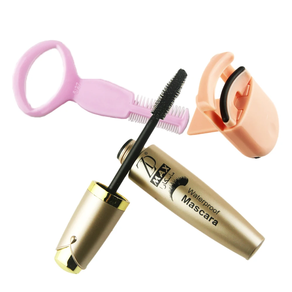 

GORON 2pcs Waterproof Volume Mascara With Eyelashes Curler Applicator Tools Kit Eye Makeup Set 6063T