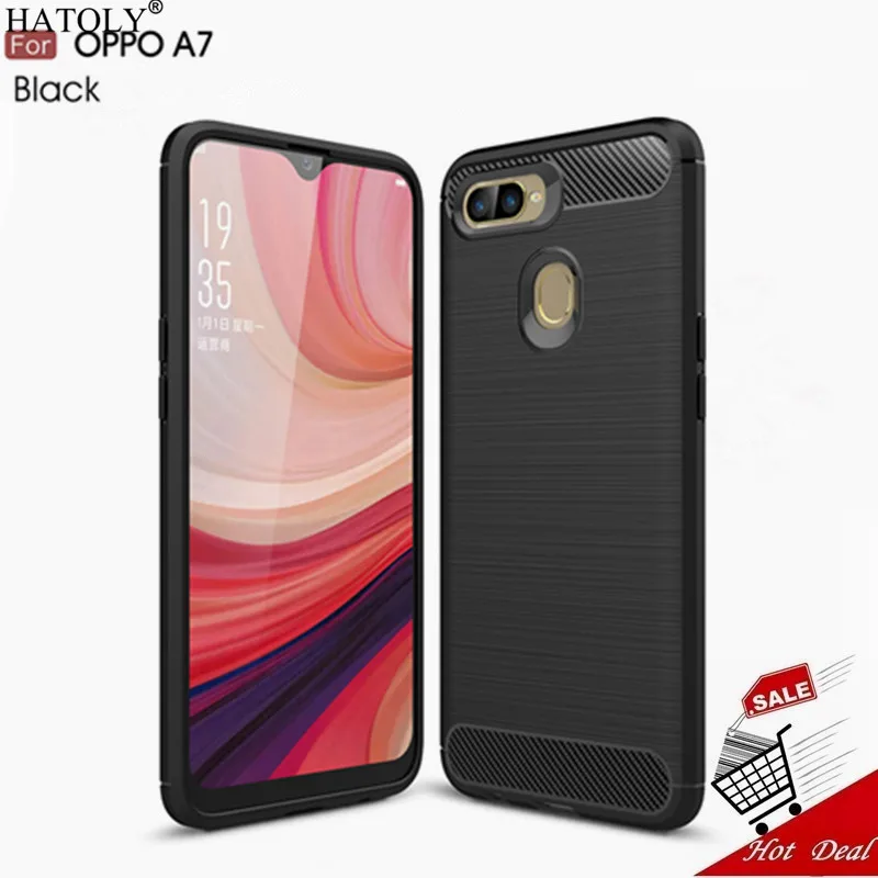 OPPO A7 Case Cover Silicone Shockproof Phone Case OPPO A7 Cover Coque Bumper Back Case Funda OPPO A7 Phone Cover OPPO A7 Capa
