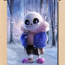 Аниме Прохладный Undertale Sans игра плакат настенный свиток