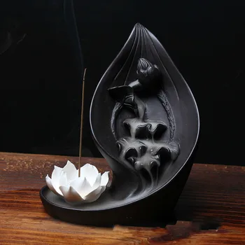 

Backflow aromatherapy stove creative sandalwood antique home indoor Zen purple sand backflow incense LM01071717