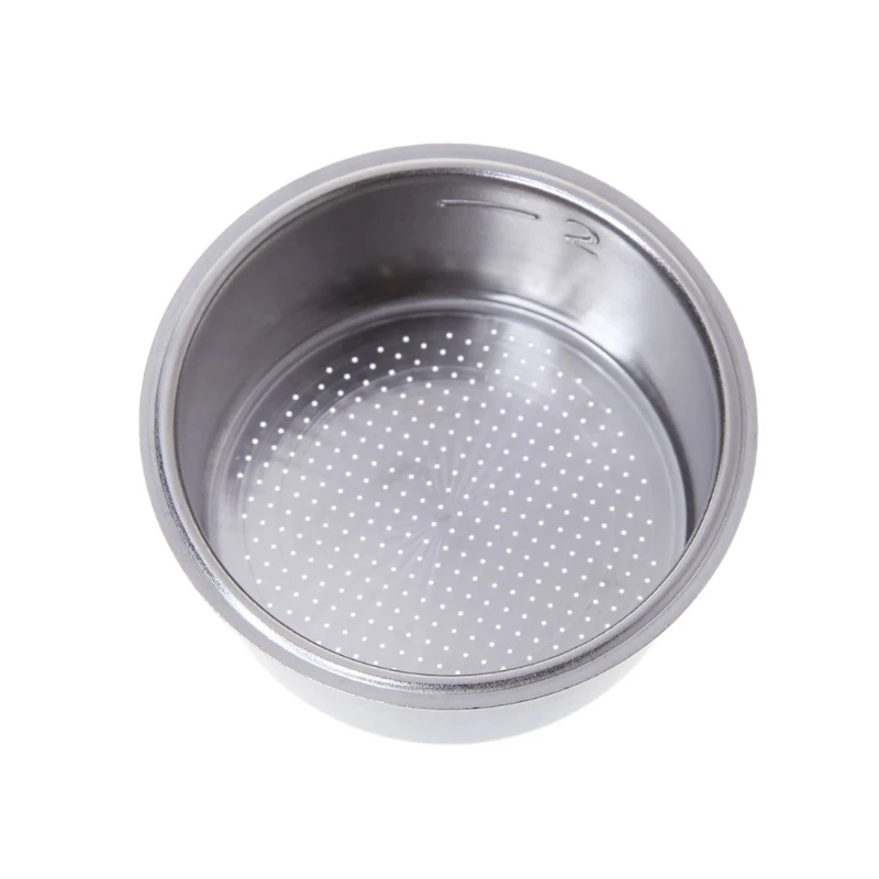 

High Quality Coffee Tea Filter Basket Silver Stainless Steel Coffee Machine 2 Cup 51mm Non Pressurized Filter Basket