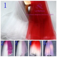 La Belleza модный стиль горячий градиент цвета сетка ткань свадебное/вечернее платье 5 ярдов/партия