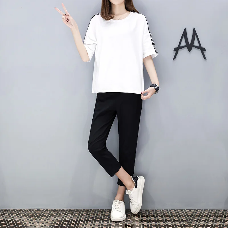 

Pregnancy Clothing Pregnant Women Summer Sets Maternity Set Clothes Breastfeeding Nursing Suit Short-sleeved Tops + Trousers