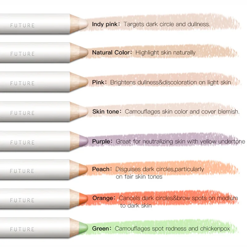 PUDAIER 8 цветов корректирующий консилер карандаш осветлитель для лица консилер крем ручка темные круги контурная палочка для выделения дефект крышки