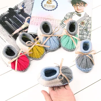 

2019 Newborn Baby Knitted First Walkers Booties Spring Autumn Infant Boys Girls Crochet Shoes Winter Warm Toddler Crib Boots