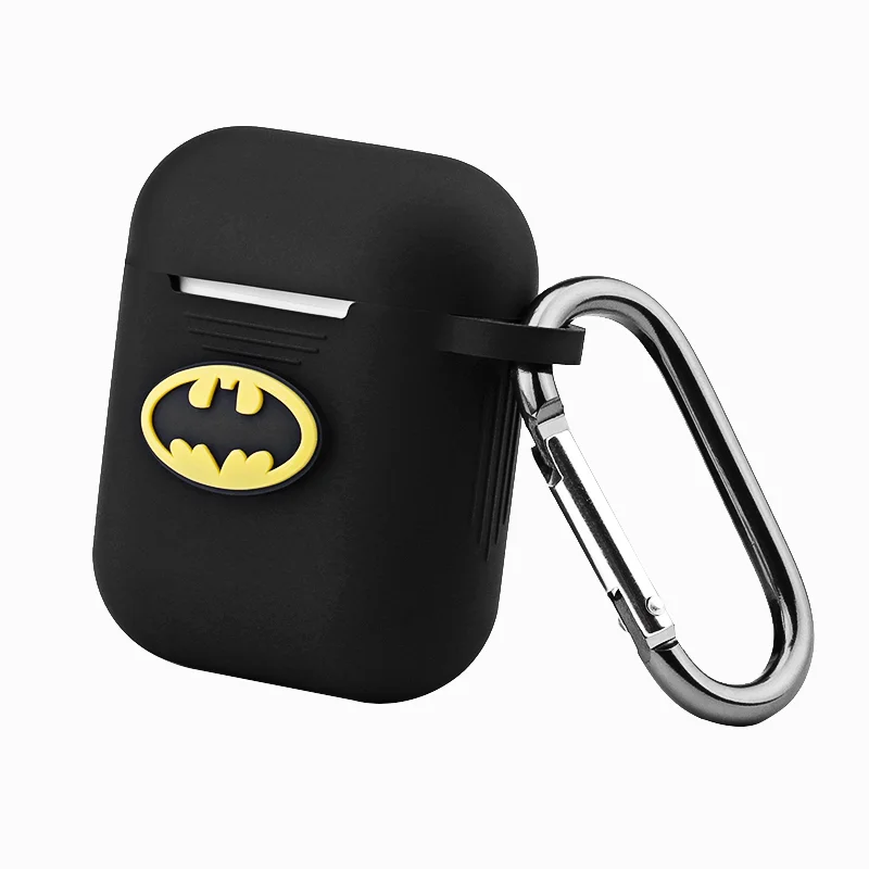 Soft Silicone Case For Apple Airpods 1 2 / i9S/i10/i10s/i10 max/i11/i12/i13 Tws Shockproof Cover Batman AirPods Earphone Cases