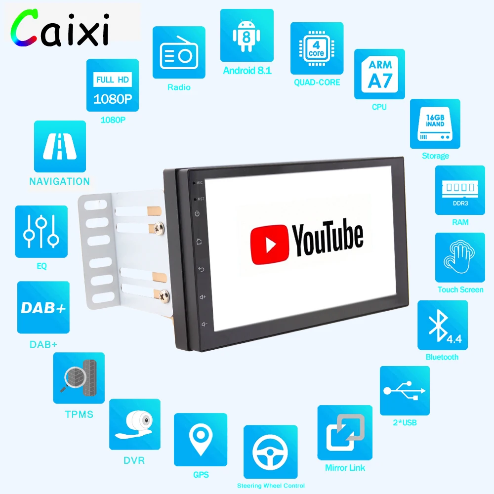 Ceny 2Din samochodowy odtwarzacz multimedialny RAM2G ROM32G 2 din android radio samochodowe Radio uniwersalny odtwarzacz samochodowy dla Nissan Toyota Kia Suzuki