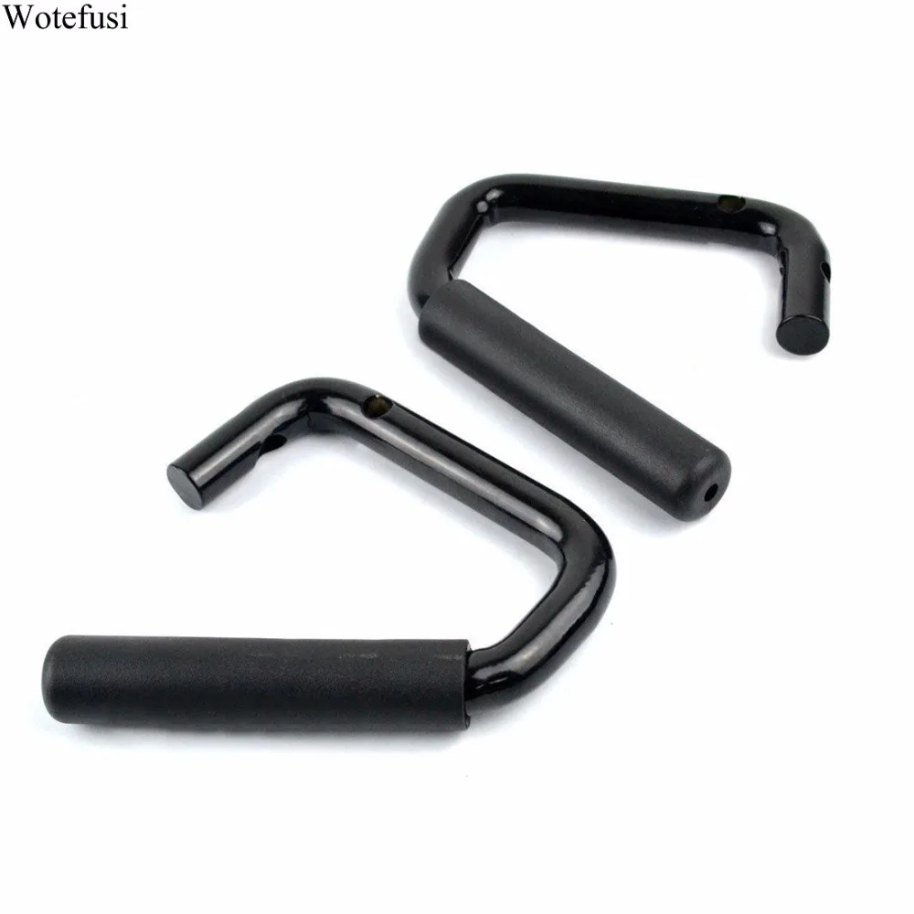 Wotefusi Front 2 Pieces Interior Grab Handles Black Set For Jeep