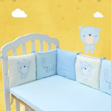 6 шт. детский игрушечный автомобиль мультфильм для новорожденных постельных принадлежностей Детская кроватка Дети хлопок кровать рюшами включают вставки для кроватки наволочки