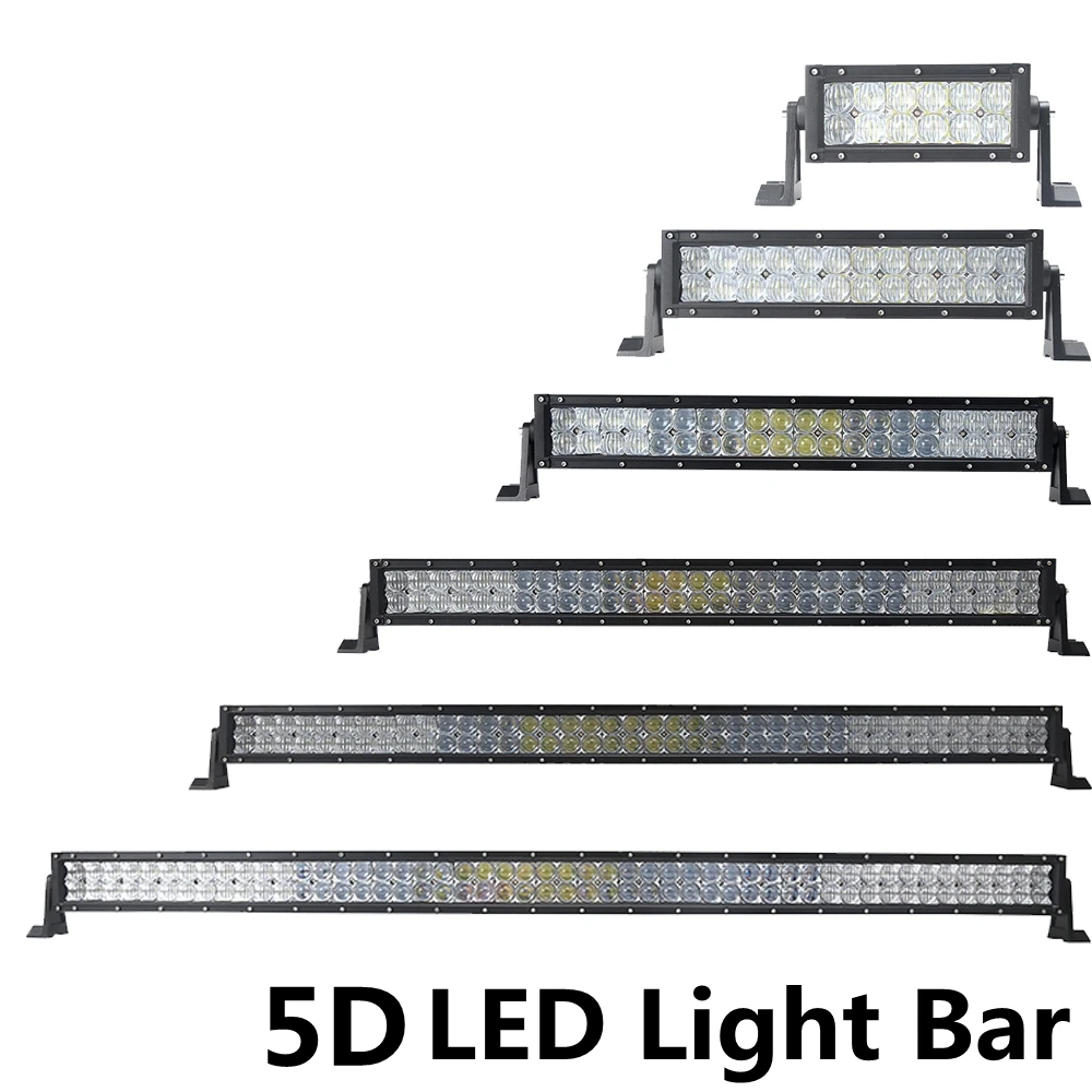 5D 1" 72 Вт 22" 120 Вт 3" 180 Вт 42" 240 Вт 5" 288 Вт светодиодный световой бар внедорожный комбо светодиодный для грузовика, трактора SUV 4x4 12 v 24 v светодиодный бар