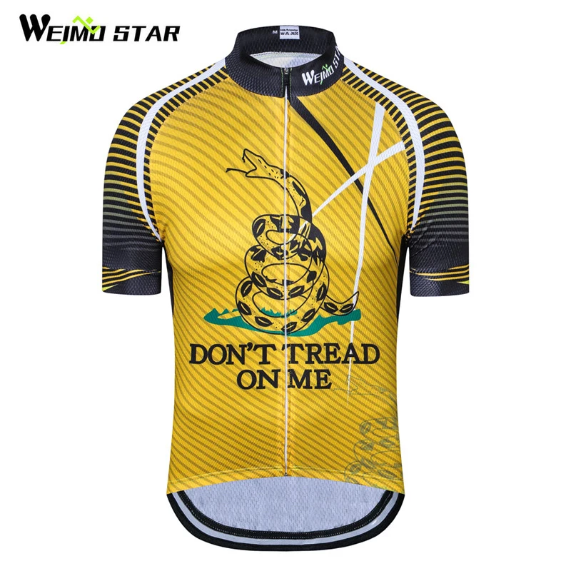 Weimostar Don't Tread On Me велосипедная майка дышащая одежда с коротким рукавом летняя MTB