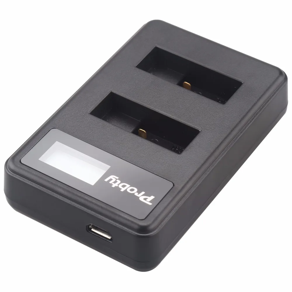 Probty 2 шт. AHDBT-501 AHDBT501 Hero5 Hero6 батарея+ USB ЖК-дисплей двойной порт зарядное устройство для GoPro Hero 5 6 камера аксессуары 1220 мАч