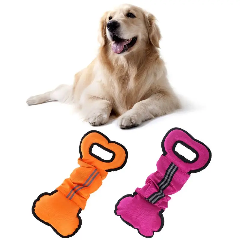 Canvas Aggressive Chewers Dog Interactive Pull Chew Dog Toy Rope Ball