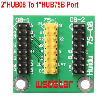 

2*HUB08 To 1*HUB75B Port Only support HD HUIDU LED control card HD-U62 HD-U63 HD-W62 HD-W63 HD-S62 HD-S63 2pcs/lot