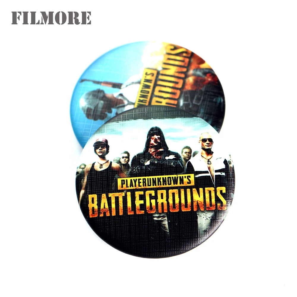 Playerunknown's боя броши Горячая игра PUBG значок брошь с логотипом простым круглым