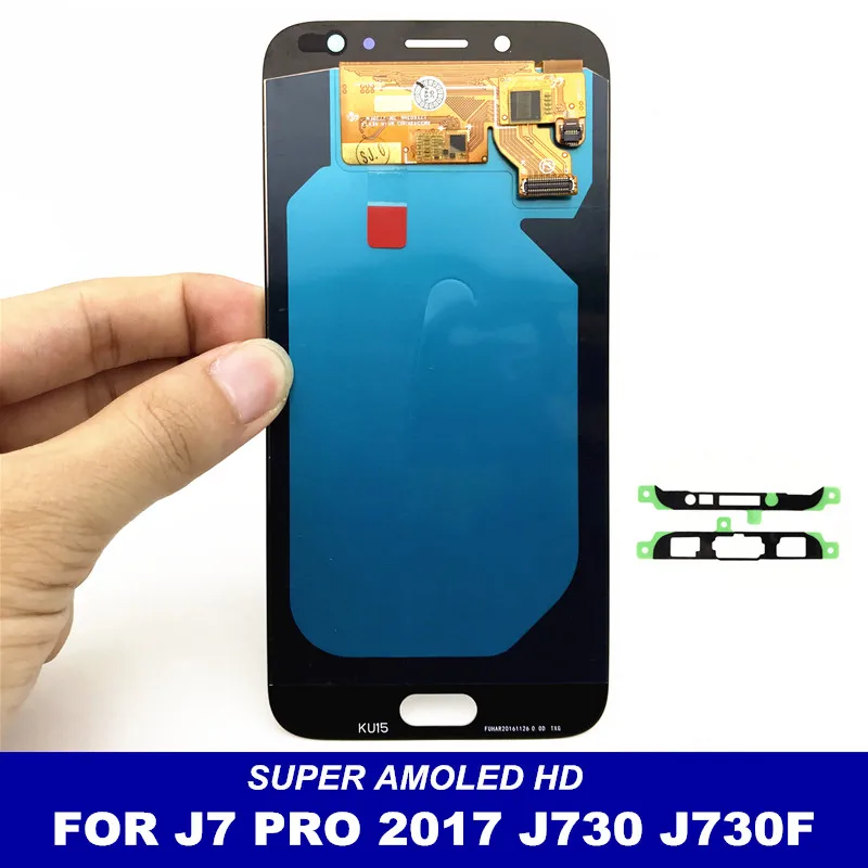 

Mobile Phone LCDs Replacement For Samsung Galaxy J7 Pro 2017 J730 AMOLED LCD Screen Display Touch Digitizer Bright Adjustment