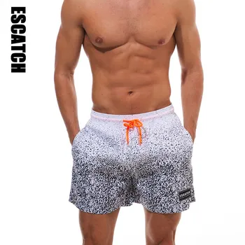 

Escatch Brand Board Shorts Mens Swimming Trunks Joggers Running Sport Men's Swimwear Man Gym Bermudas Beach Surf Boardshort