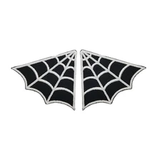 Паук веб индивидуальные нашивки вышивка металлик фильмы нашивки Одежда Украшение поставка тканей наклейки для куртки жилет