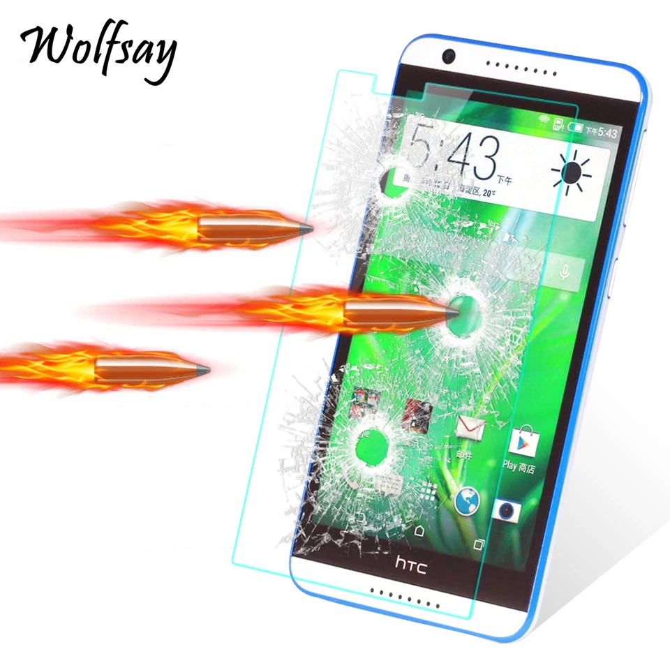 

2pcs Screen Protector sFor Glass HTC Desire 820 Tempered Glass sFor HTC Desire 820 Glass for HTC 820 Protective Film Wolfsay