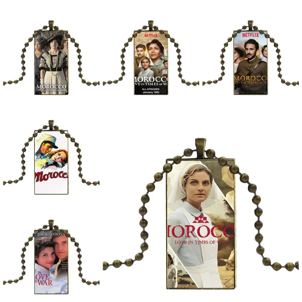 

For Girls Handmade Gift Necklace Fashion Long Chain With Rectangle Necklace Jewelry Morocco Love In Times Of War Poster