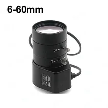 1,3 мегапиксельная 1/" 6-60 мм F1.6 CS Mount постоянного тока с автоматической диафрагмой Варифокальный ИК Объективы для видеонаблюдения для коробка Камера