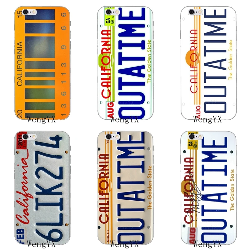 

CALIFORNIA OUTATIME LICENSE PLATE BTTF Slim Soft phone case For Samsung Galaxy S3 S4 S5 S6 S7 edge S8 S9 Plus mini Note 3 4 8