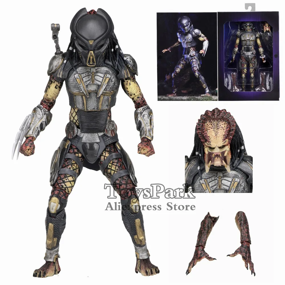 

Original NECA Reel Toys 2018 Ultimate Fugitive Predator 7" Movie Action Figure Unmasked Scarface Collectible Deluxe NEW IN BOX