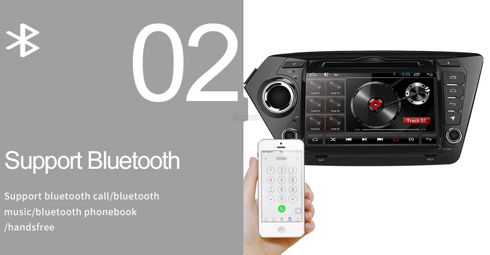 Best Miconcoln 2G+32G android 8.1 car dvd gps player car radio gps navigation video player for Kia rio k2 car multimedia player 3