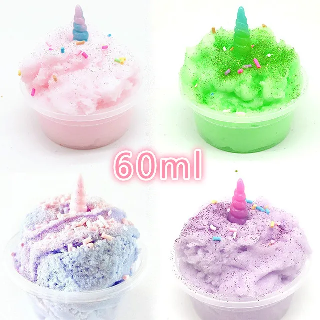 

2019 DIY Charms Plasticine Mud Mixing Cloud Fluffy Floam Slime Putty Scented Stress Clay Sludge Toy For Christmas Gift for Slime