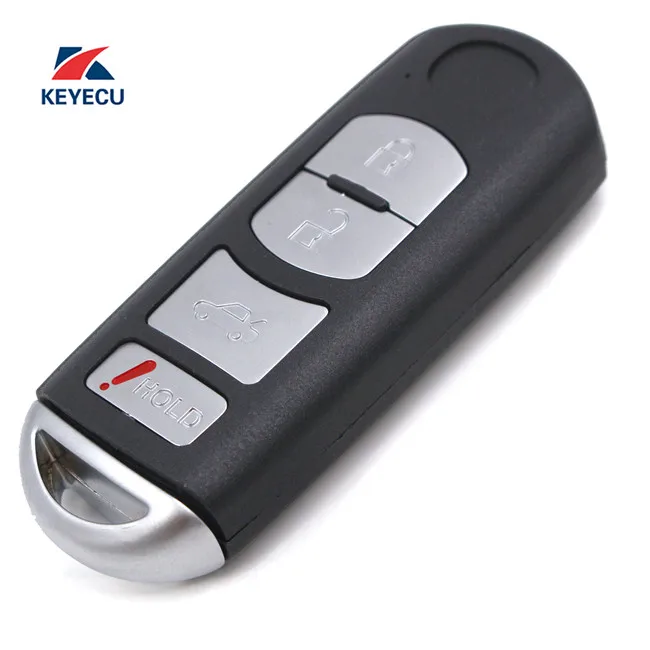 KEYECU Замена дистанционного ключа автомобиля в виде ракушки чехол для ключей для Mazda 3, 5, 6, CX-5 CX-7 CX-9 RX8 Miata MX5(оболочка только - Количество кнопок: 5 Кнопок