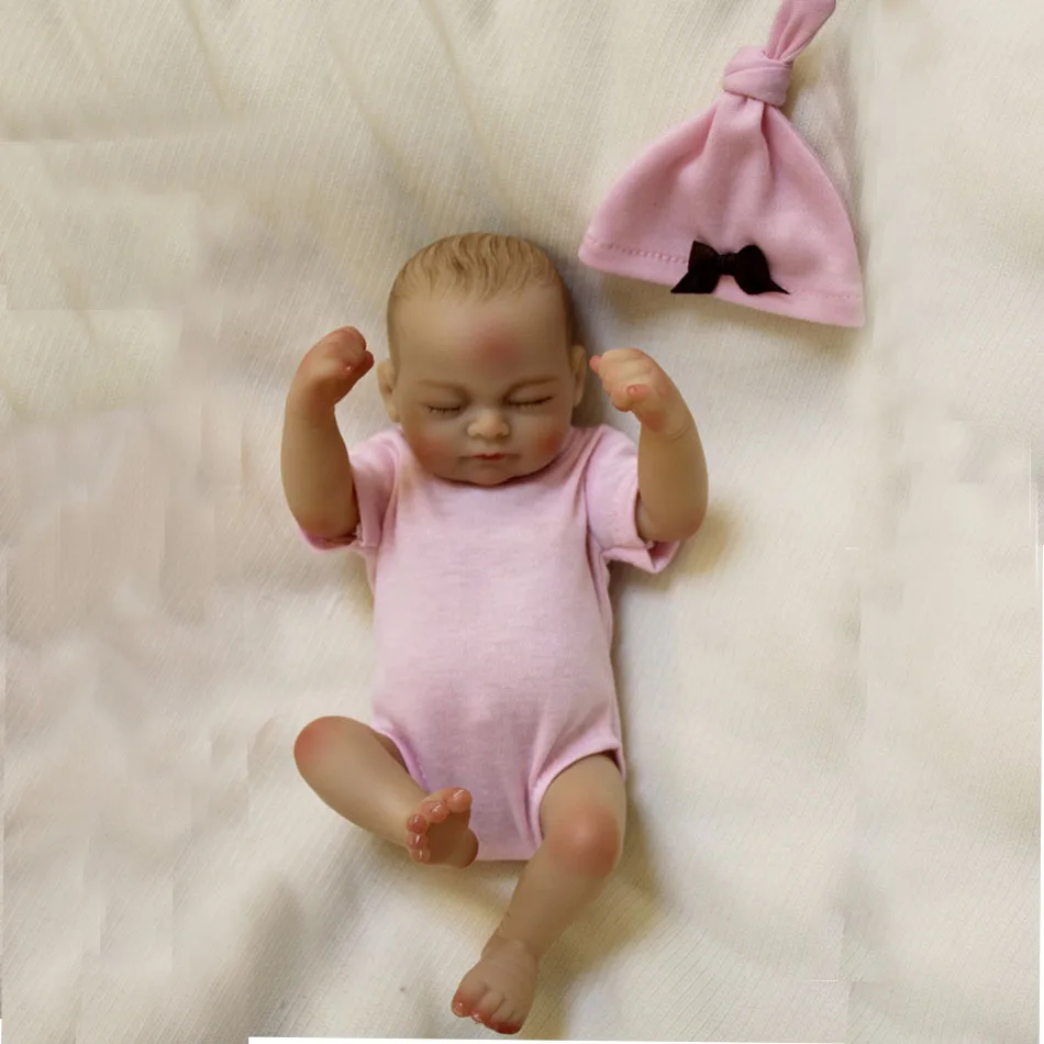 OtardDolls bebe reborn doll 1" Full slicone reborn очаровательные детские куклы ручной работы, картина, волосы, подарок, Bonecas, игрушка для ванны