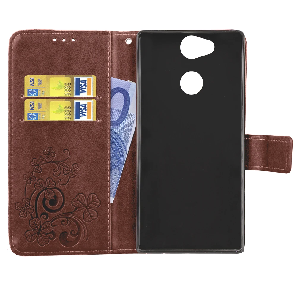 Флип чехол EXUNTON для sony XZ2 Premium/XZ2 Compact/XA3 Ultra из искусственной кожи флип с подставкой