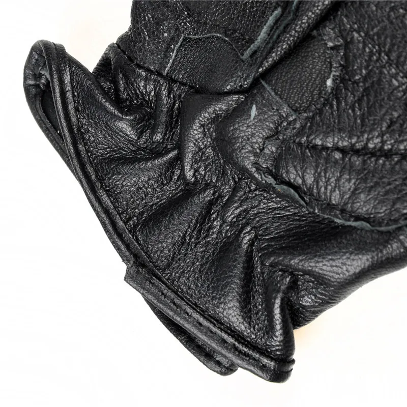 Черный из натуральной кожи противоскольжения тактические перчатки без пальцев мужские спортивные для верховой езды половины пальцев