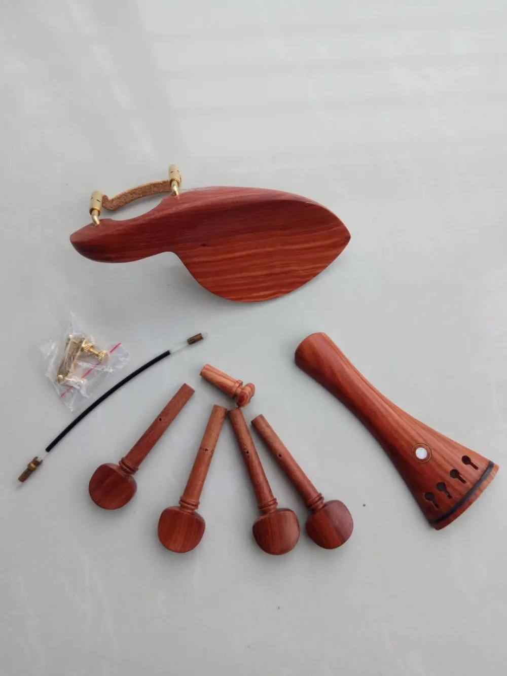 High end Red Sandalwood Violin Accessories Gills Drag Pull Aboard Violin Parts Accessories 