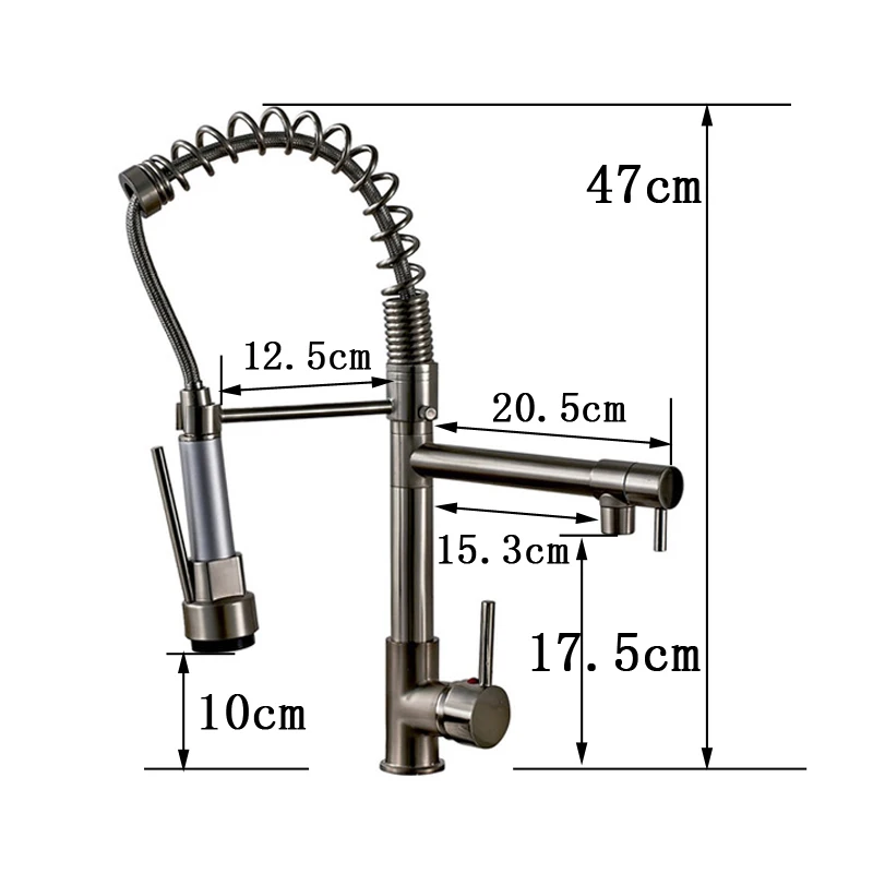 Molla di lusso Nichel Spazzolato Miscelatore Da Cucina Rubinetto ... Molla di lusso Nichel Spazzolato Miscelatore Da Cucina Rubinetto ...